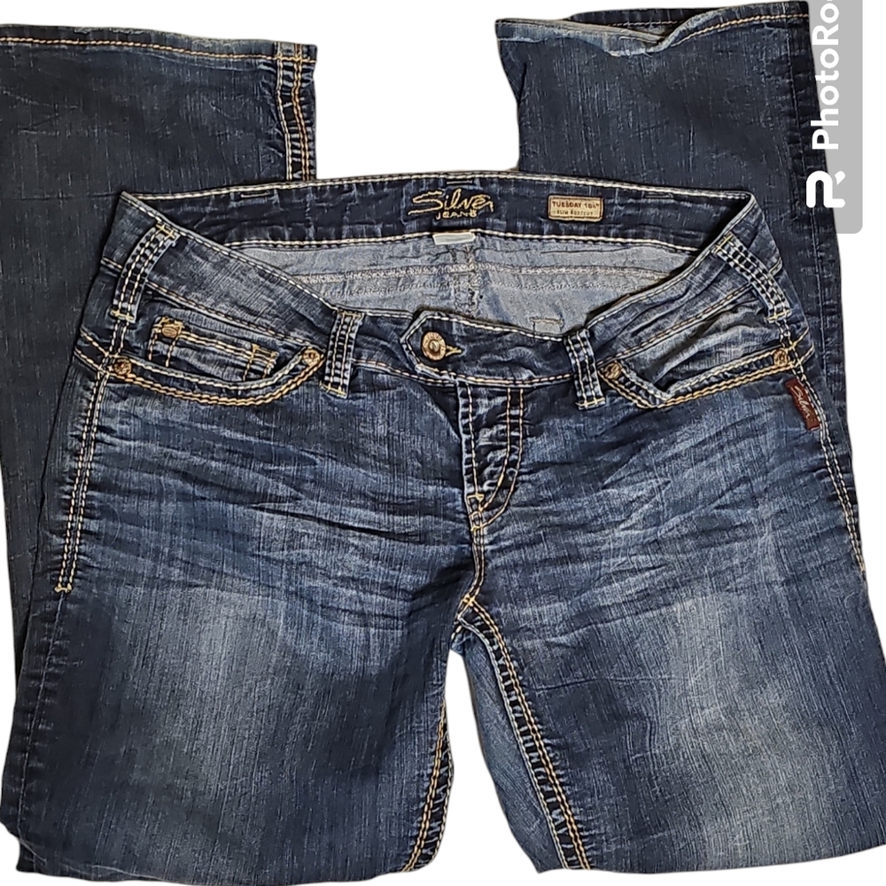 Womens Silver Tuesday Slim Bootcut Jeans 32W 31L $15